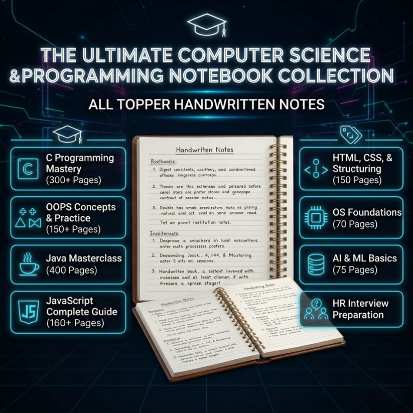Hand Written Coding Handwritten Programming Notes (All-in-One Bundle) – RetroVibes.in